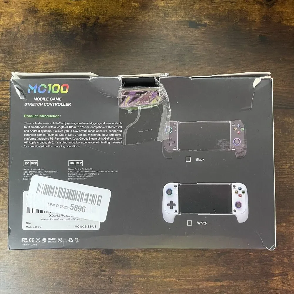 MC100 - Mobile Game Stretch Controller for iPhone/Android Wireless